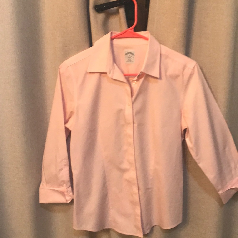 Soft pink brooks brothers tailored dress shirt